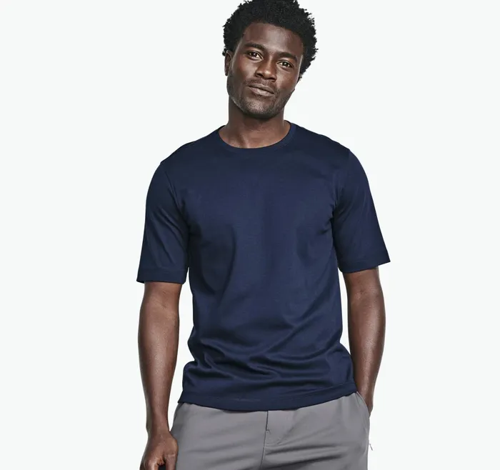 JohnstonandMurphy Polos and Tees Essential Tee Navy 8211 Men JohnstonandMurphy Polos and Tees Essential Tee Navy 8211 Men