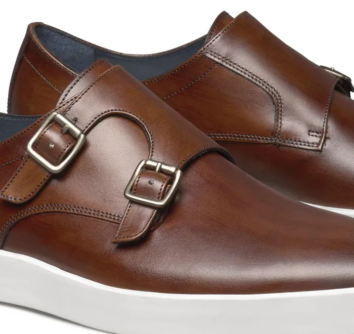 JohnstonandMurphy SlipOns and Loafers Bolivar Monk Strap Brown Italian Calfskin 8211 Men JohnstonandMurphy SlipOns and Loafers Bolivar Monk Strap Brown Italian Calfskin 8211 Men