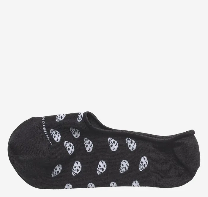 JohnstonandMurphy Socks LowCut Liner Socks Black Skull 8211 Men