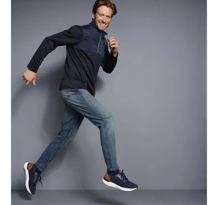 JohnstonandMurphy Sweaters and Knits Xc4 Quilted QuarterZip Navy 8211 Men JohnstonandMurphy Sweaters and Knits Xc4 Quilted QuarterZip Navy 8211 Men
