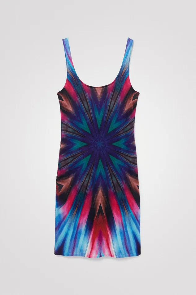 Kaleidoscope Knit Dress Women Desigual Dresses