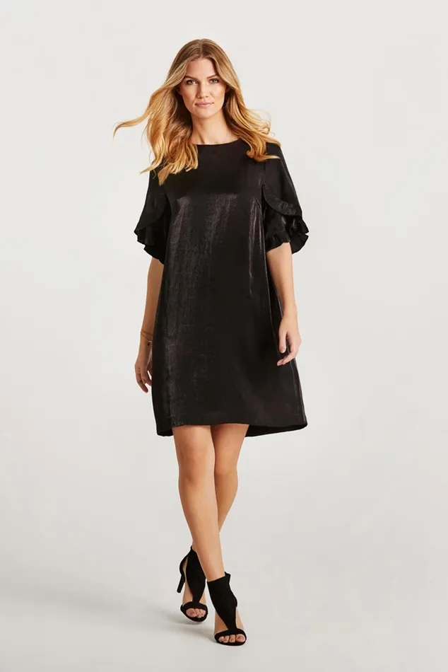 KAYLA DRESS 14748 999 Black 999 Women IN FRONT DRESSES