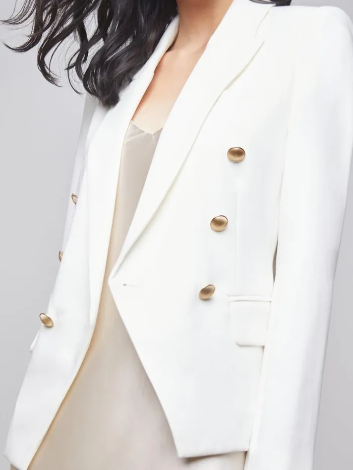 Kenzie Blazer Ivory Women L039Agence Blazers and Jackets Kenzie Blazer Ivory Women L039Agence Blazers and Jackets