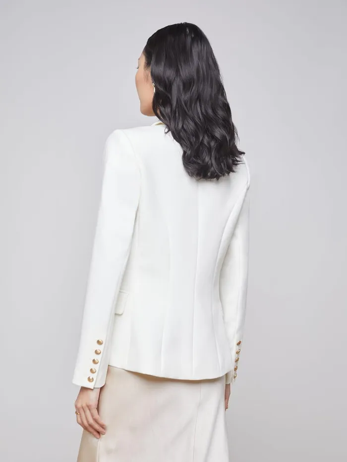 Kenzie Blazer Ivory Women L039Agence Blazers and Jackets Kenzie Blazer Ivory Women L039Agence Blazers and Jackets