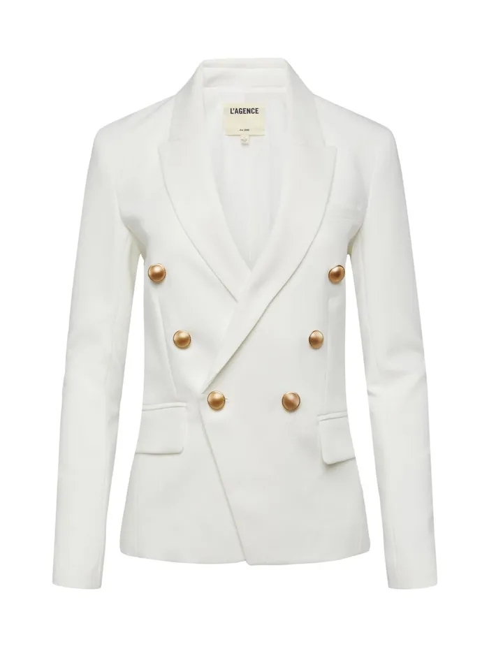 Kenzie Blazer Ivory Women L039Agence Blazers and Jackets Kenzie Blazer Ivory Women L039Agence Blazers and Jackets