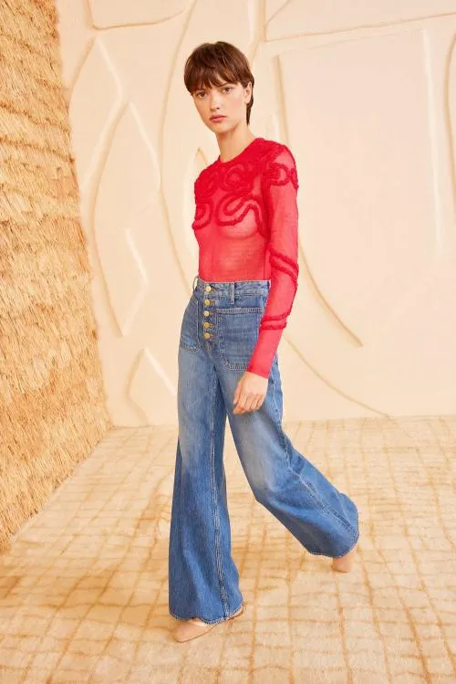 Knits Women Ulla Johnson Carys Top Cosmos Knits Women Ulla Johnson Carys Top Cosmos