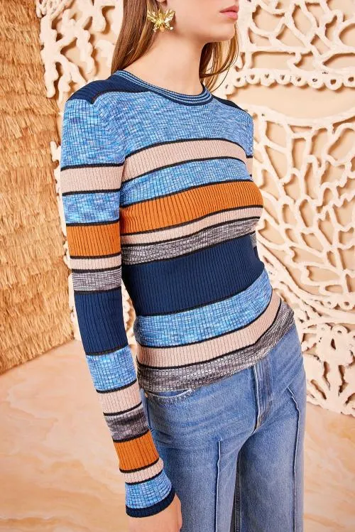 Knits Women Ulla Johnson Denia Top Adriatic Knits Women Ulla Johnson Denia Top Adriatic