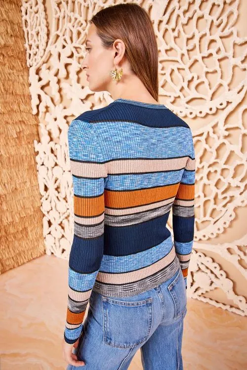 Knits Women Ulla Johnson Denia Top Adriatic Knits Women Ulla Johnson Denia Top Adriatic
