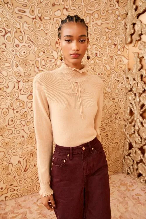 Knits Women Ulla Johnson Maisie Turtleneck Camel Knits Women Ulla Johnson Maisie Turtleneck Camel
