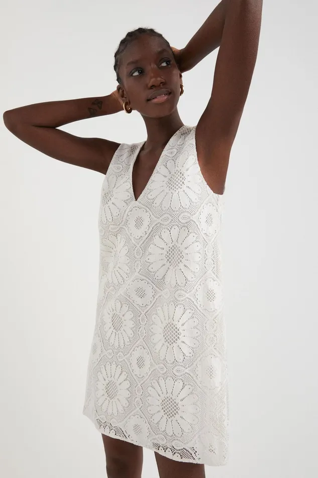 Lace Mini Dress Women Desigual Dresses
