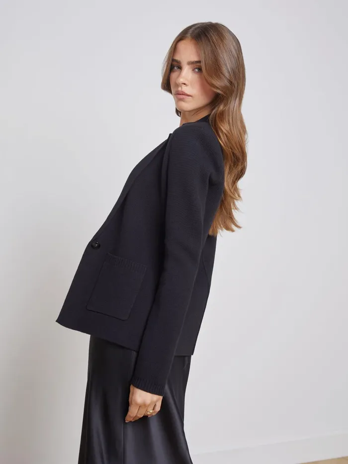 Lacey Knit Blazer Black Women L039Agence Knitwear