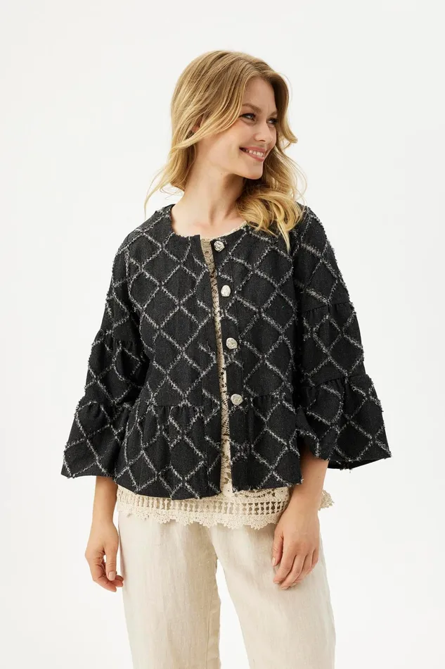 LAYA JACKET 16309 999 Black 999 Women IN FRONT BLAZER JACKETS