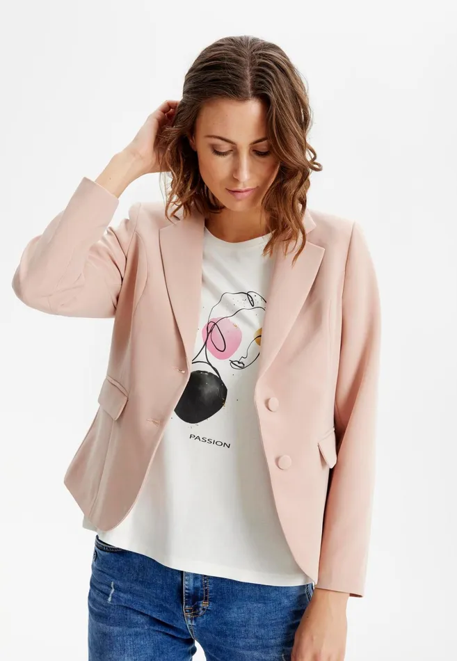 LEA JACKET 15217 215 Rose 215 Women IN FRONT BLAZER JACKETS