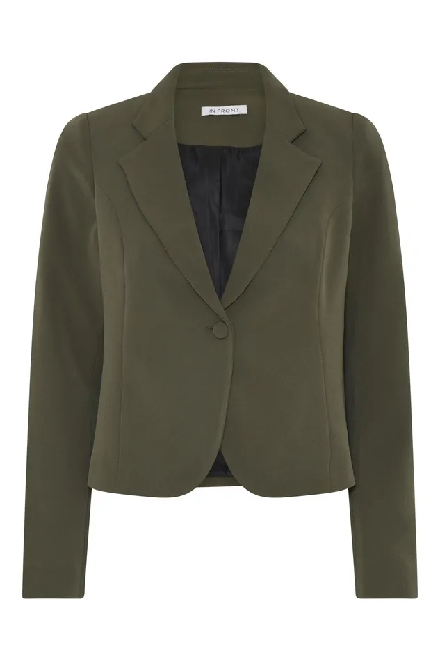 LEA JACKET 15876 682 Hunter Green 682 Women IN FRONT BLAZER JACKETS