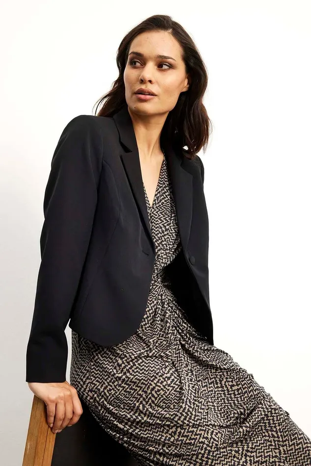 LEA JACKET 15876 999 Black 999 Women IN FRONT BLAZER JACKETS