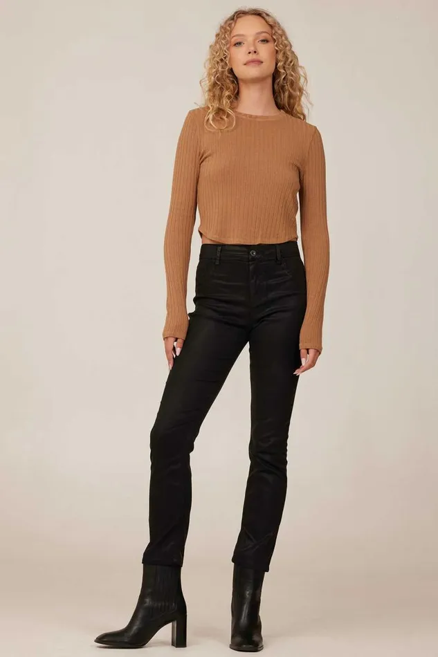 Lennon Luxe Straight Leg Pants 8211 Black Women Bella Dahl Pants