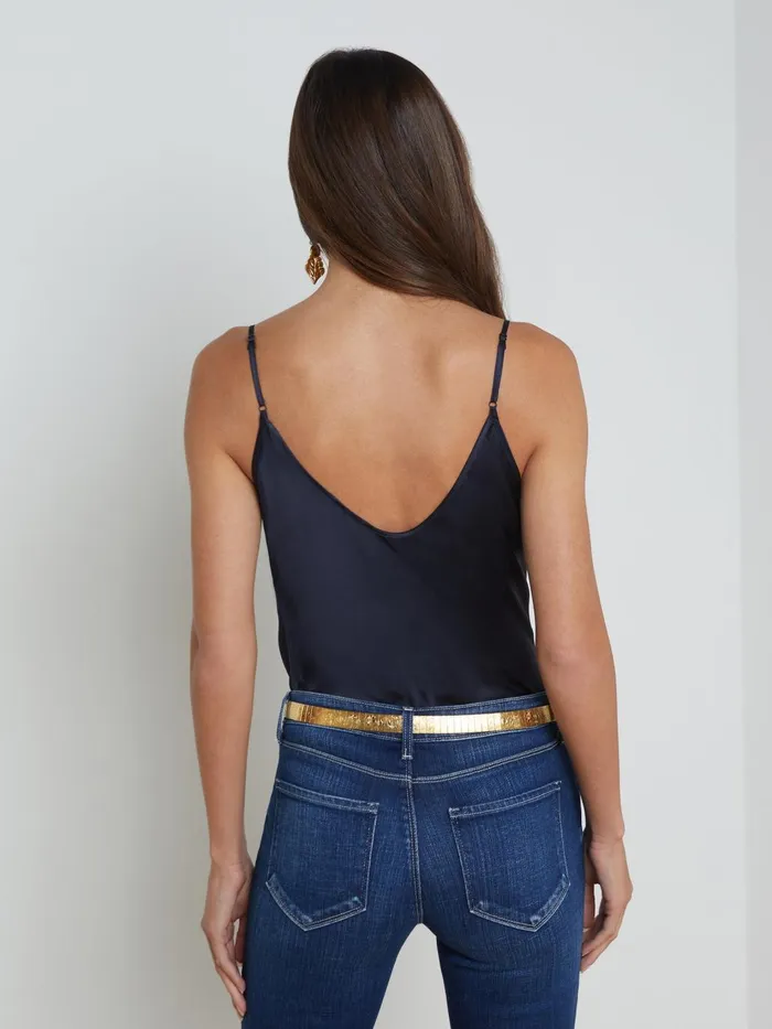 Lexi Silk Camisole Midnight Women L039Agence Camisoles and Tanks Lexi Silk Camisole Midnight Women L039Agence Camisoles and Tanks