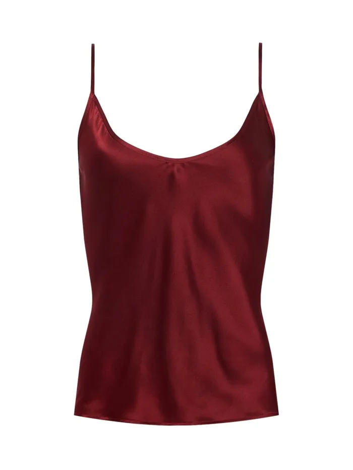 Lexi Silk Camisole Syrah Women L039Agence Camisoles and Tanks Lexi Silk Camisole Syrah Women L039Agence Camisoles and Tanks