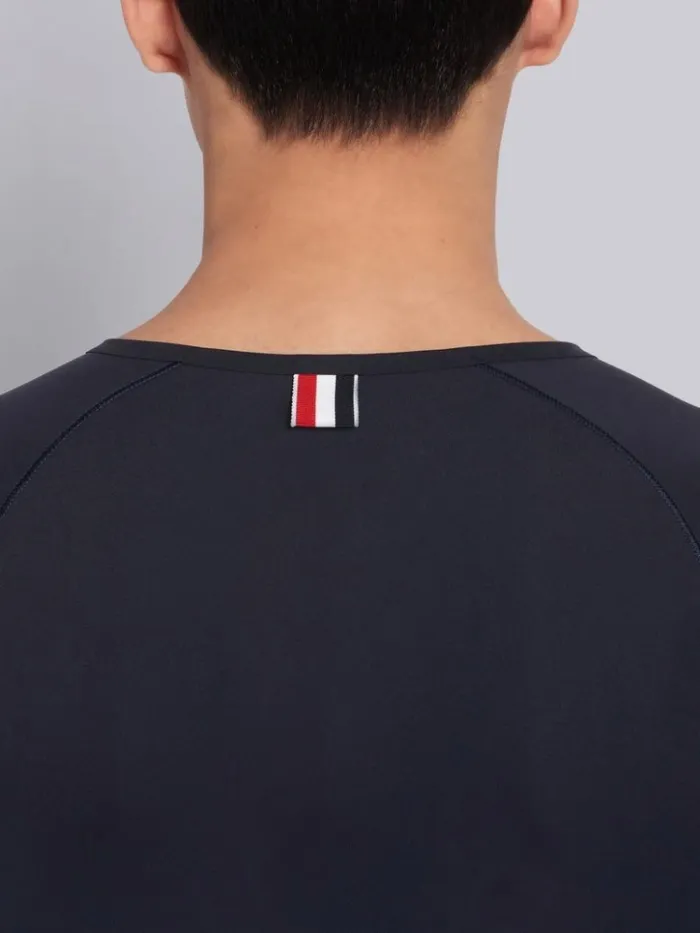 Lightweight Compression Tech 4bar Longsleeve Tee Charcoal Men Thom Browne Sweats Lightweight Compression Tech 4bar Longsleeve Tee Charcoal Men Thom Browne Sweats