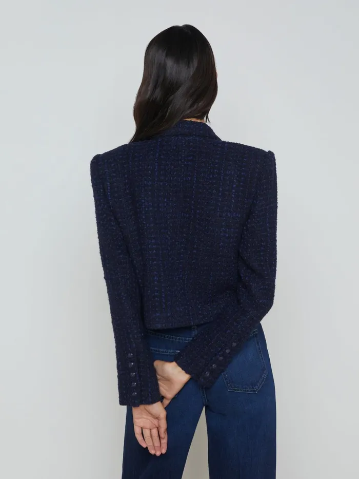 Lila OpenFront Blazer Midnightblue Women L039Agence Blazers and Jackets Lila OpenFront Blazer Midnightblue Women L039Agence Blazers and Jackets