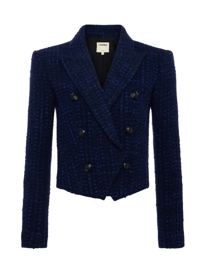 Lila OpenFront Blazer Midnightblue Women L039Agence Blazers and Jackets Lila OpenFront Blazer Midnightblue Women L039Agence Blazers and Jackets