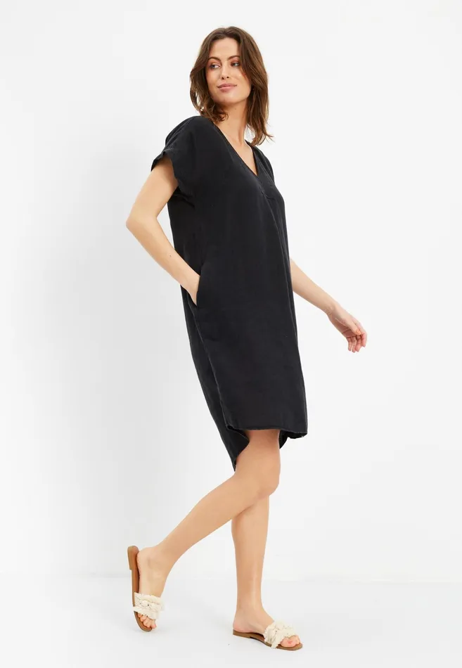 LINO DRESS 15693 999 Black 999 Women IN FRONT DRESSES