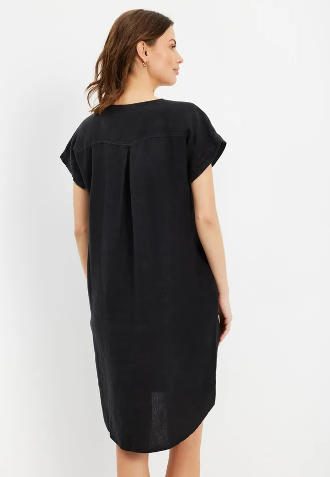 LINO DRESS 15693 999 Black 999 Women IN FRONT DRESSES