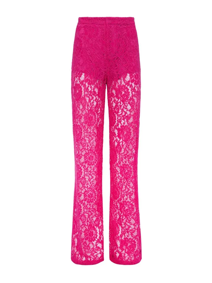 Livvy Lace Trouser Light Ruby Women L039Agence Pants Livvy Lace Trouser Light Ruby Women L039Agence Pants
