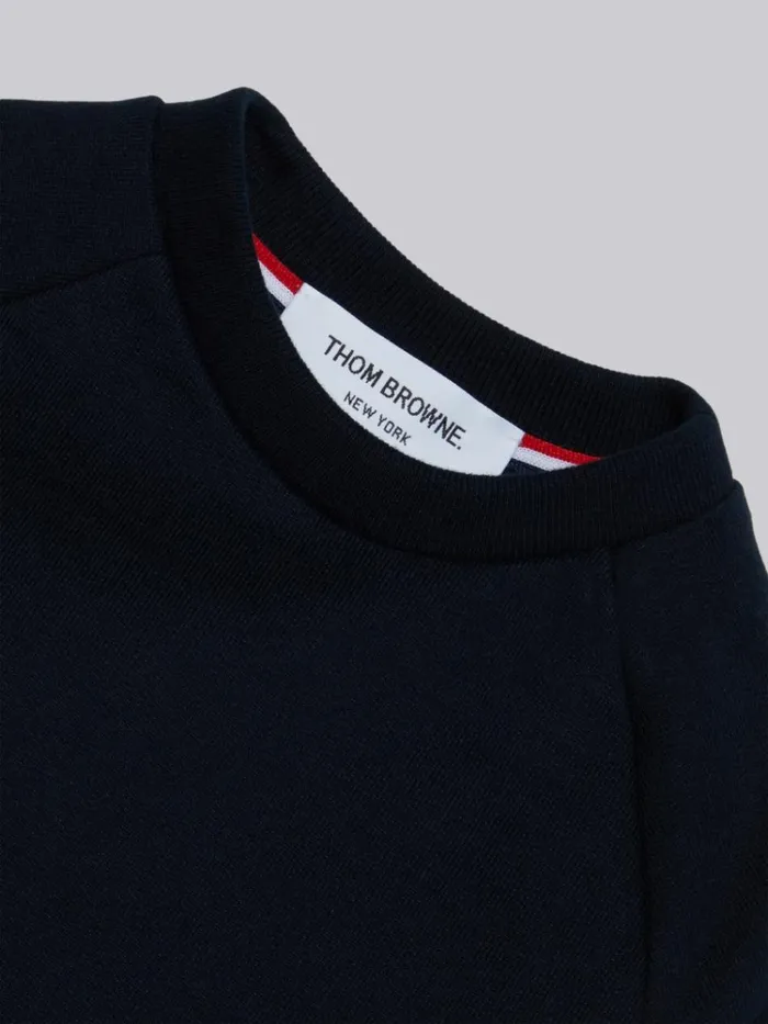 Loopback Engineered 4bar Sweatdress Navy Girls Thom Browne Sweats And Tshirt