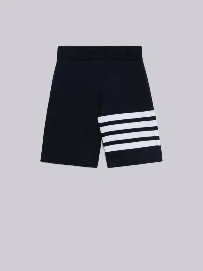 Loopback Engineered 4bar Sweatshort Navy BoysGirls Thom Browne Trousers And Shorts Loopback Engineered 4bar Sweatshort Navy BoysGirls Thom Browne Trousers And Shorts