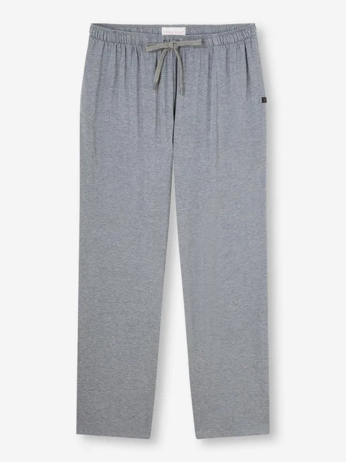 Lounge Pants Men Derek Rose Lounge Pants Marlowe Micro Modal Stretch Charcoal