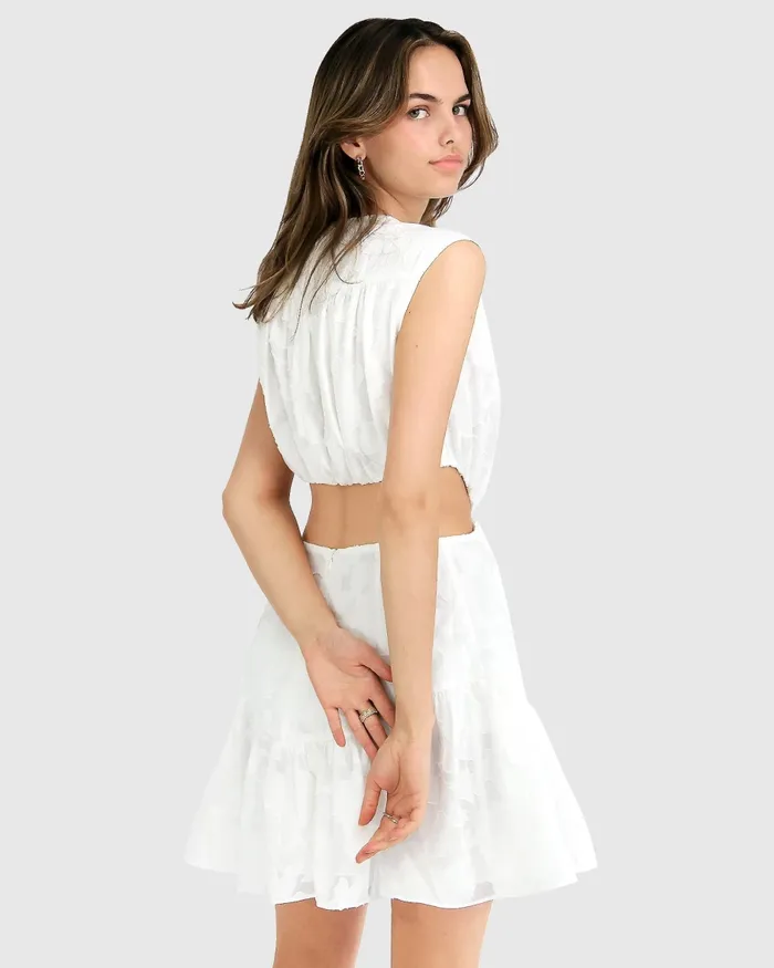 Lovesick Mini Dress 8211 White Dresses Belle and Bloom Women