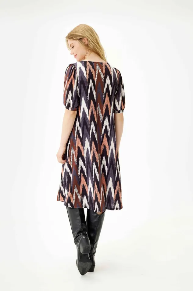 LUCETTE DRESS 16441 804 Mocca 804 Women IN FRONT DRESSES
