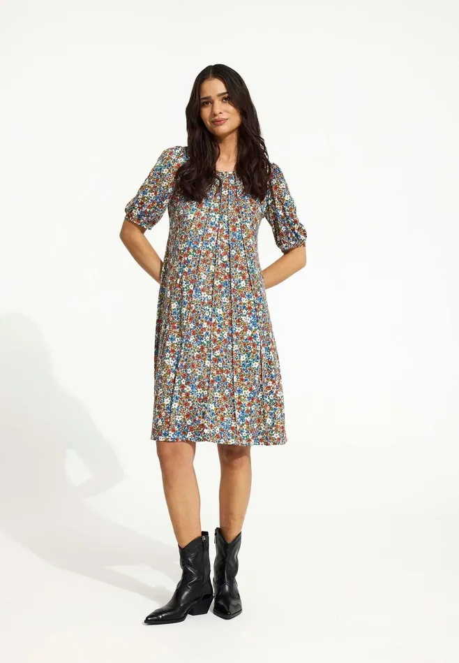 LUCETTE DRESS 16569 516 Multi Blue 516 Women IN FRONT DRESSES