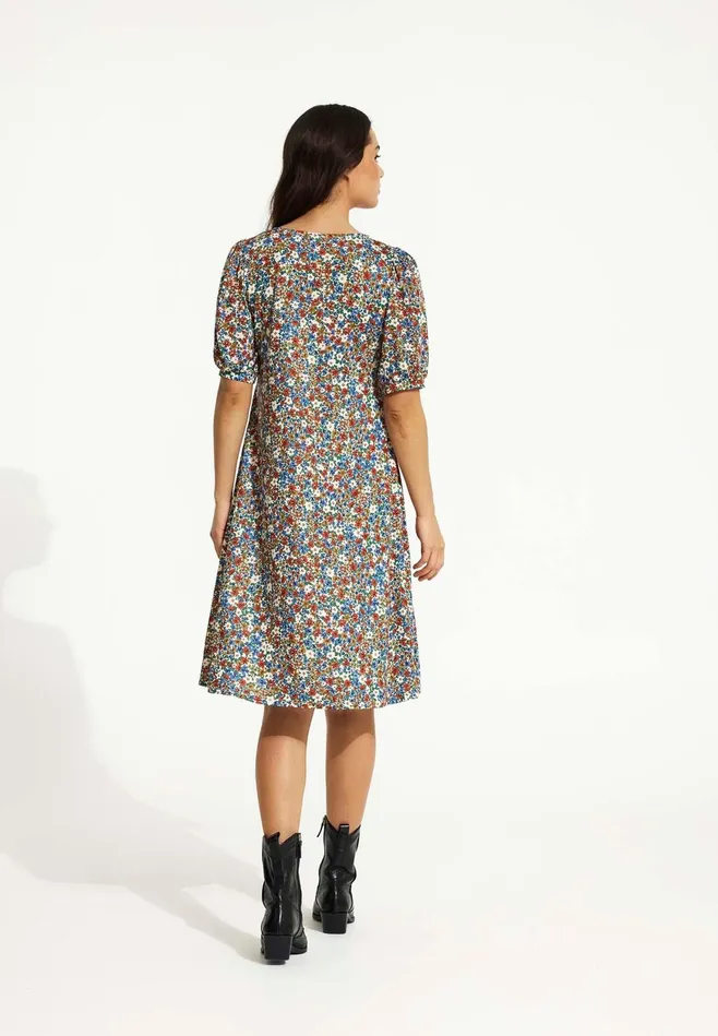 LUCETTE DRESS 16569 516 Multi Blue 516 Women IN FRONT DRESSES