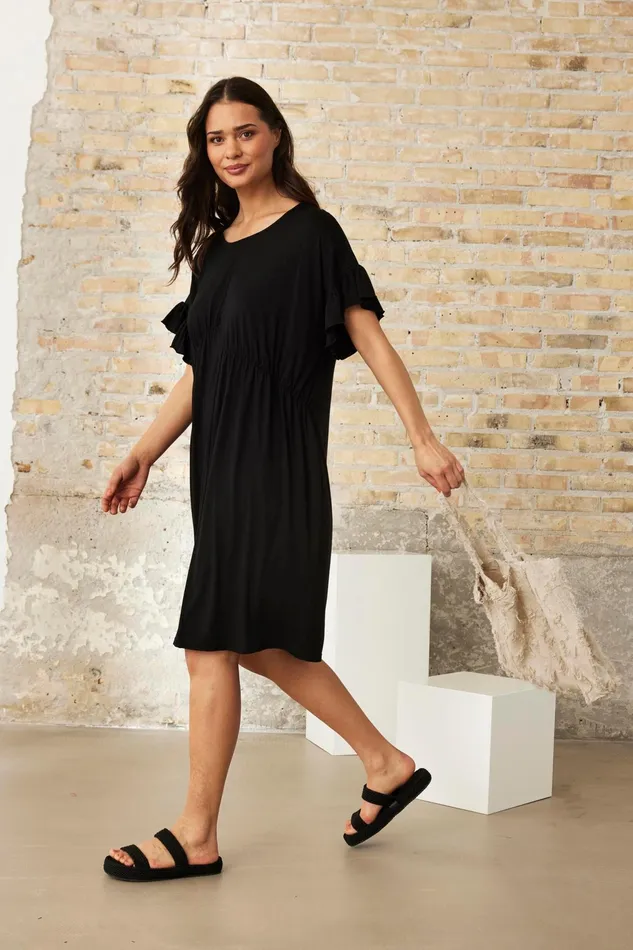 LULU DRESS 16250 999 Black 999 Women IN FRONT DRESSES