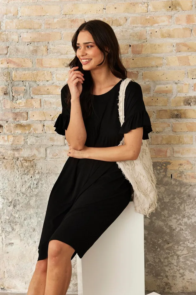 LULU DRESS 16250 999 Black 999 Women IN FRONT DRESSES