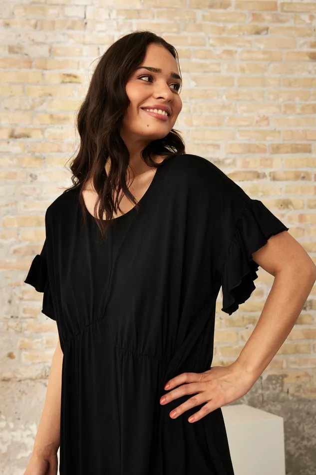 LULU DRESS 16250 999 Black 999 Women IN FRONT DRESSES