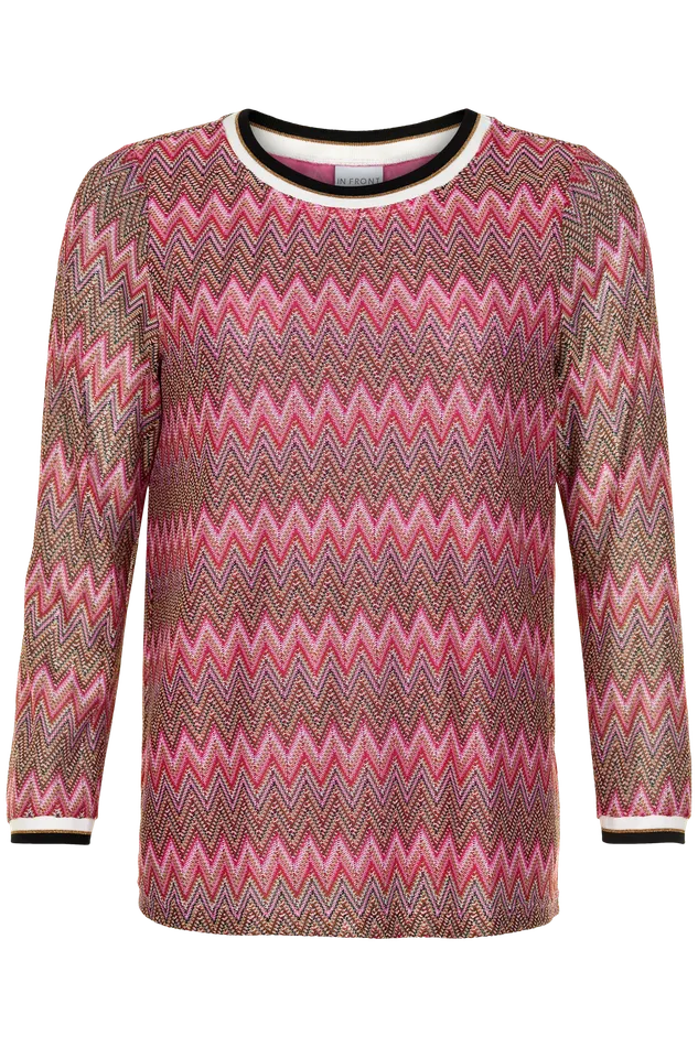 MAGGI BLOUSE 13116 P Pink 221 Women IN FRONT BLOUSES SHIRTS