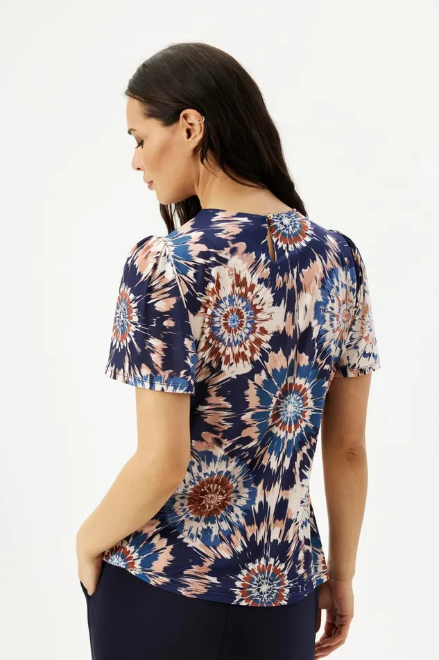 MARCIA BLOUSE 16377 501 Blue 501 Women IN FRONT BLOUSES SHIRTS