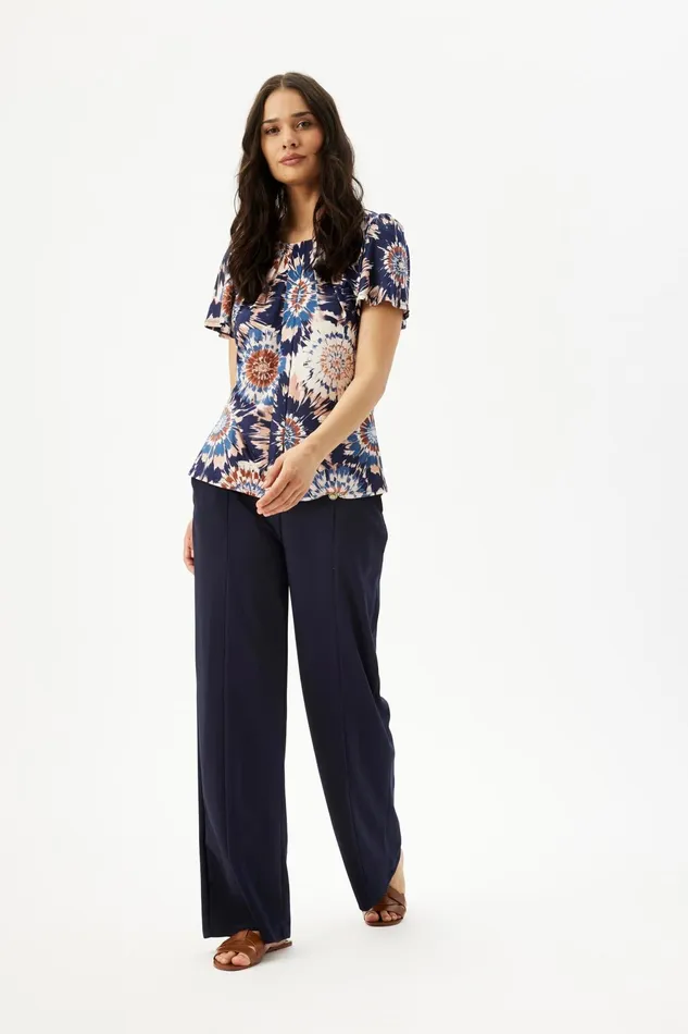 MARCIA BLOUSE 16377 501 Blue 501 Women IN FRONT BLOUSES SHIRTS