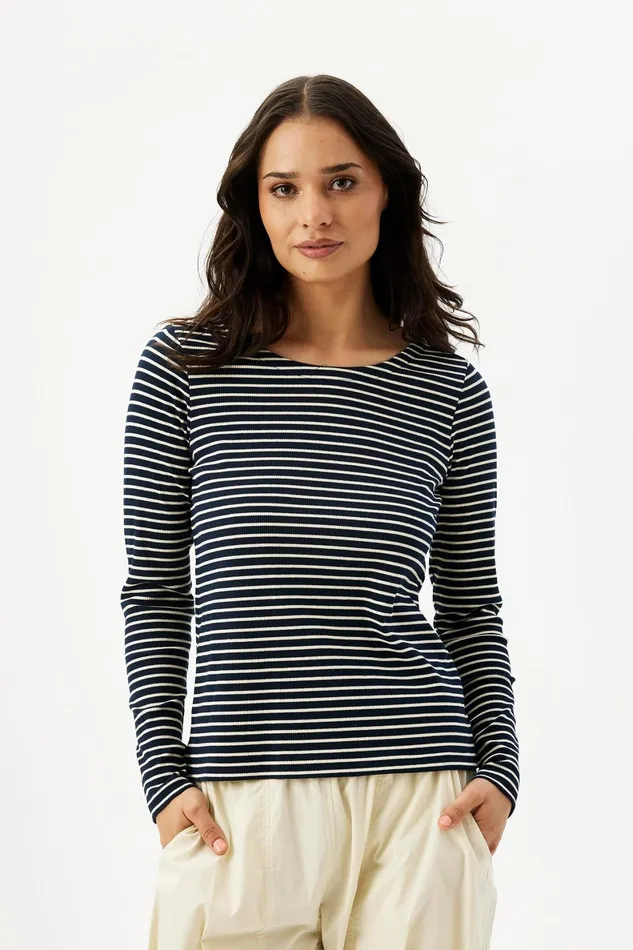 MARTHA TSHIRT 16349 591 Navy 591 Women IN FRONT TOPS TSHIRTS