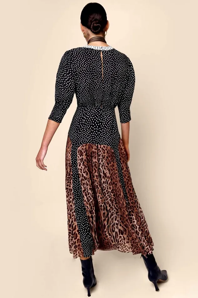 Meg Leopard Polka Dot Women RIXO Dresses Meg Leopard Polka Dot Women RIXO Dresses