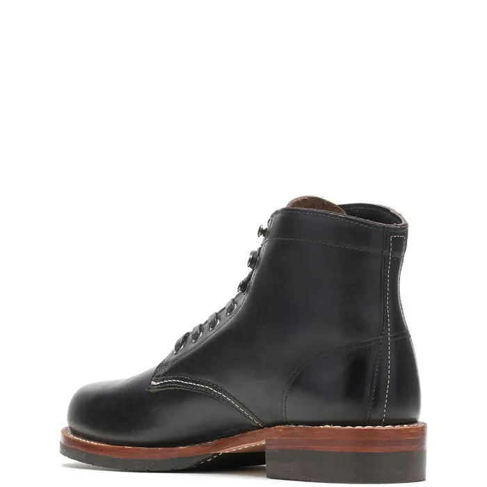 Men 1000 Mile PlainToe Classic Boot Black Leather Wolverine Boots