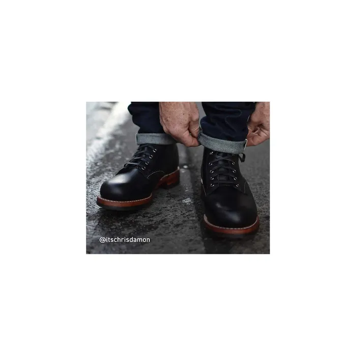 Men 1000 Mile PlainToe Classic Boot Black Leather Wolverine Boots