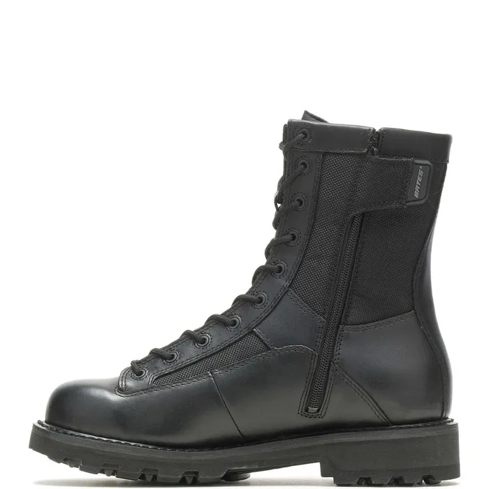 Men 8034 DURASHOCKS LACETOTOE SIDE ZIP BOOT Black Wolverine Side Zip