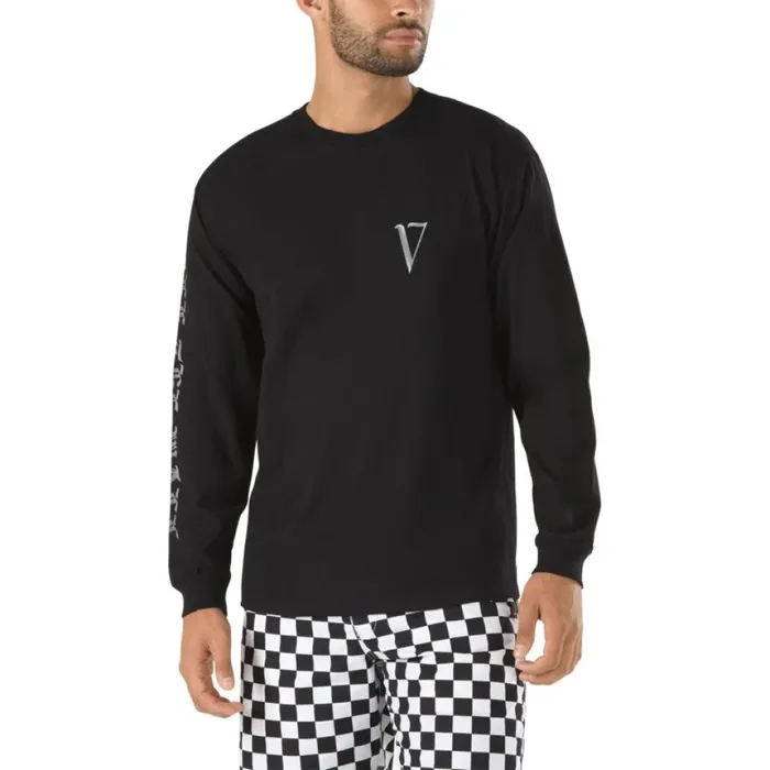 Men Ave Vintage V Long Sleeve TShirt Black TShirts and Tanks Vans Men Ave Vintage V Long Sleeve TShirt Black TShirts and Tanks Vans