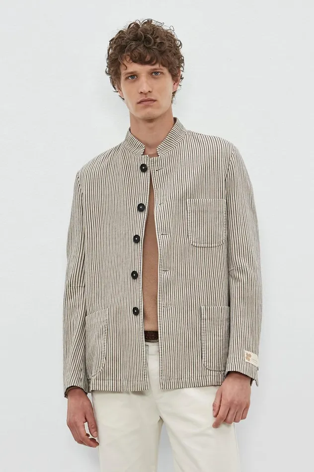 Men BALI 8211 Cotton Linen Singlebreasted Jacket 8211 Stucco Massimo Alba Jackets and Coats Men BALI 8211 Cotton Linen Singlebreasted Jacket 8211 Stucco Massimo Alba Jackets and Coats