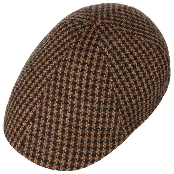 Men Billy Wool Houndstooth Flat Cap Zechbauer Beigebrown Mayser Flat Caps Men Billy Wool Houndstooth Flat Cap Zechbauer Beigebrown Mayser Flat Caps