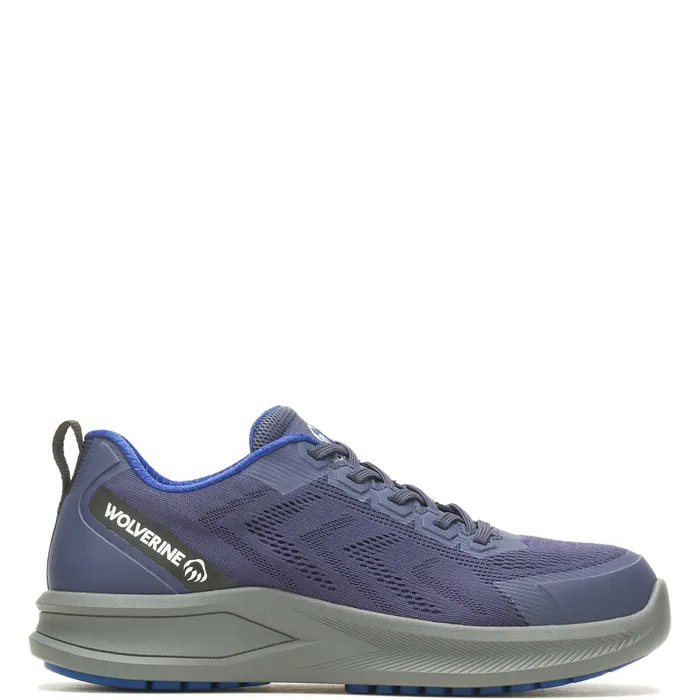 Men Bolt DuraShocks Knit CarbonMax Work Shoe Navy Wolverine Durashocks